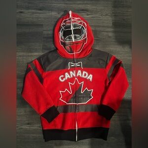 Red Canada Hockey Hoodie zip up
Peepin and Creepin xs 5-6